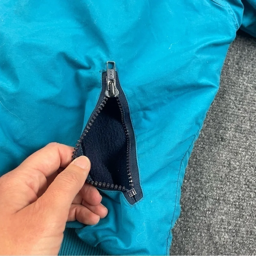 PATAGONIA Vintage Kids 80’s Ski Jacket Blue Coat Fleeced Lined size: 9/10
